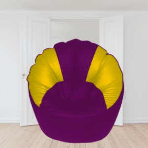 Coaster SHINE Jumbo Sofa Mudhha Bean Bag Cover Without Beans (Purple & Yellow)