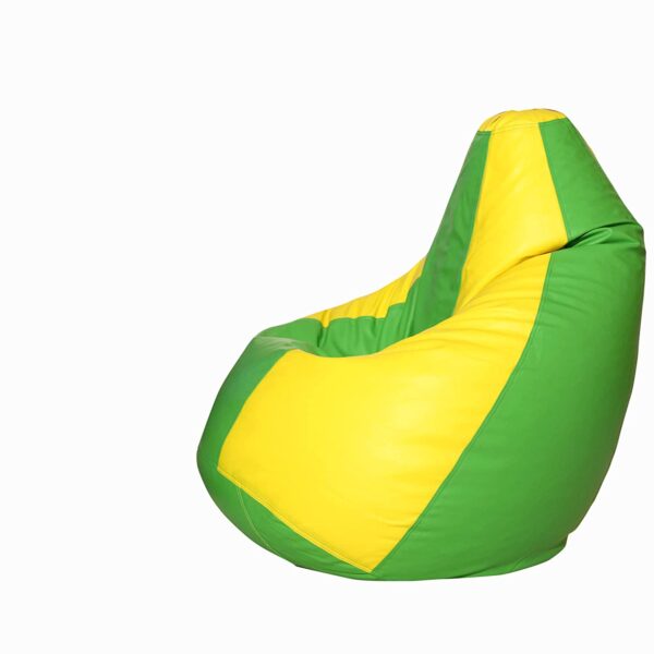 Coaster SHINE 2XL Tear Drop Bean Bag Cover (Without Beans) (Yellow, Green) - Image 2