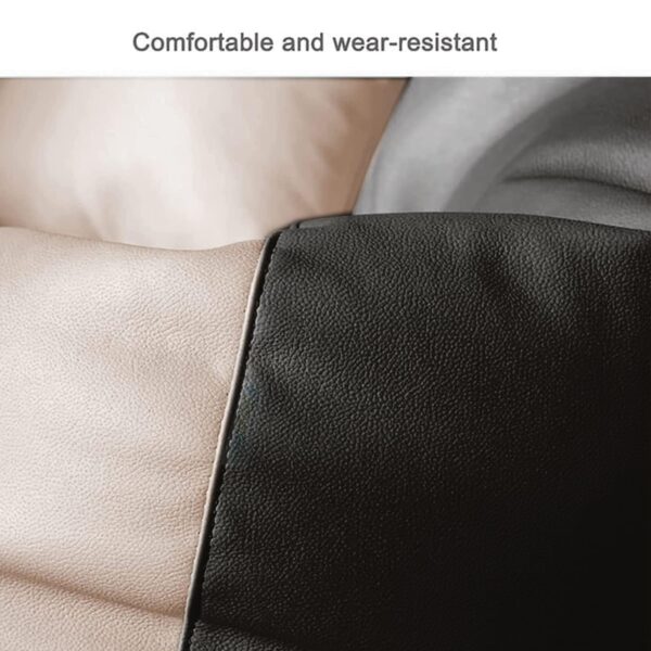 Coaster Shine 4XL Bean Bag Cover with Footrest & Cushion Without Beans Filling Pack of-3 Pcs(Black & Cream) - Image 3