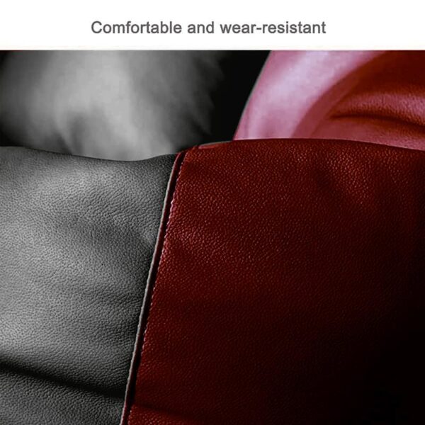 Coaster Shine 4XL Bean Bag Cover with Footrest & Cushion Without Beans Filling Pack of-3 Pcs(Black & Maroon) - Image 3