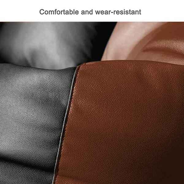 Coaster Shine 4XL Bean Bag Cover with Footrest & Cushion Without Beans Filling Pack of-3 Pcs(Black & Tan) - Image 3