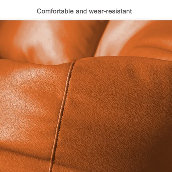 Coaster Shine 4XL Bean Bag Cover with Footrest & Cushion Without Beans Filling Pack of-3 Pcs(Orange) - Image 3