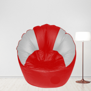 Coaster SHINE Jumbo Sofa Mudhha Bean Bag Cover Without Beans (Red & White)