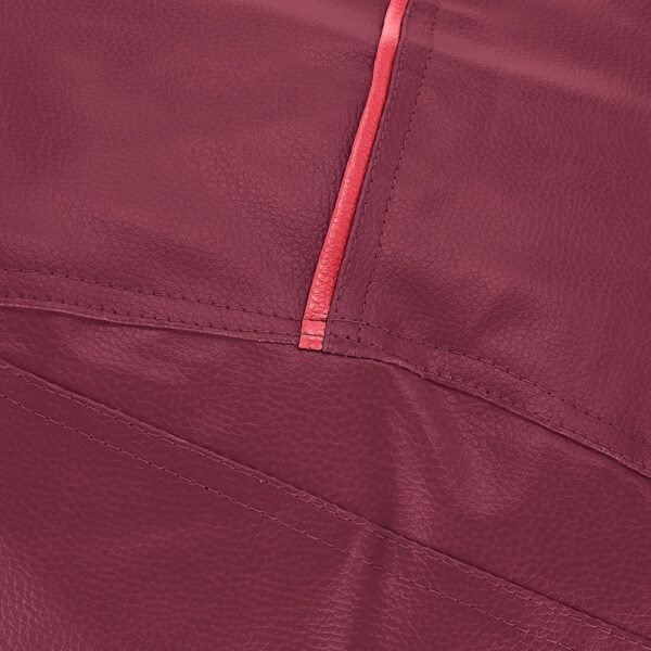Coaster SHINE 3XL Teardrop Maroon With Pink Piping Bean Bag Cover (Without Beans) - Image 3