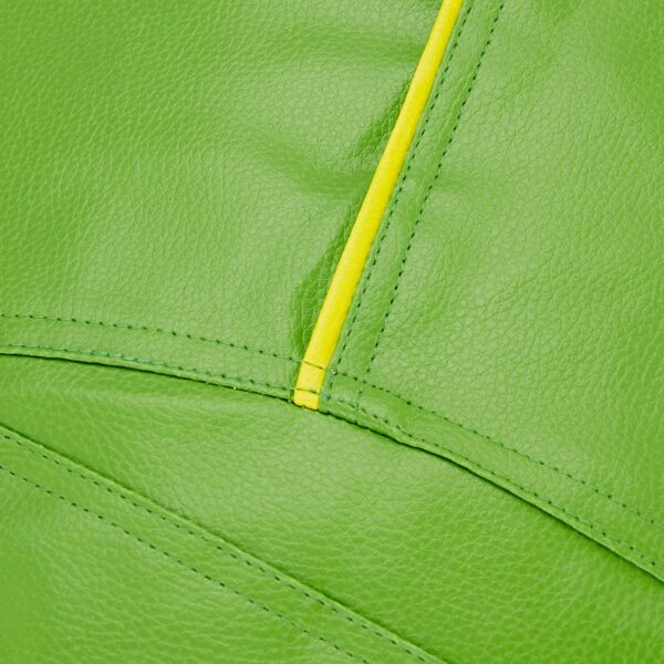 Coaster SHINE 2XL Teardrop Green With Yellow Piping Bean Bag Cover (Without Beans) - Image 3