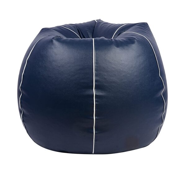 Coaster SHINE 2XL Teardrop Navy With White Piping Bean Bag Cover (Without Beans) - Image 3