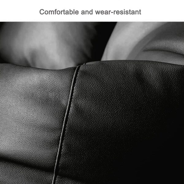 Coaster Shine 4XL Bean Bag Cover with Footrest & Cushion Without Beans Filling Pack of-3 Pcs(Black) - Image 3
