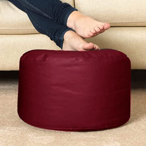 Coaster Shine 4XL Bean Bag Cover with Footrest & Cushion Without Beans Filling Pack of-3 Pcs(Maroon) - Image 4