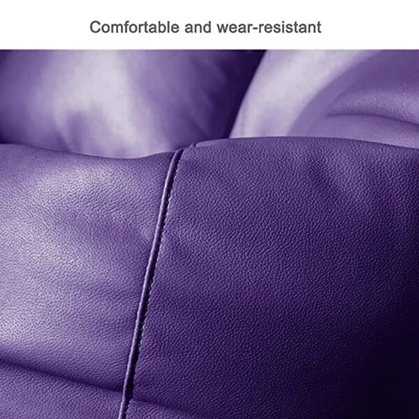Coaster Shine 4XL Bean Bag Cover with Footrest & Cushion Without Beans Filling Pack of-3 Pcs(Purple) - Image 4