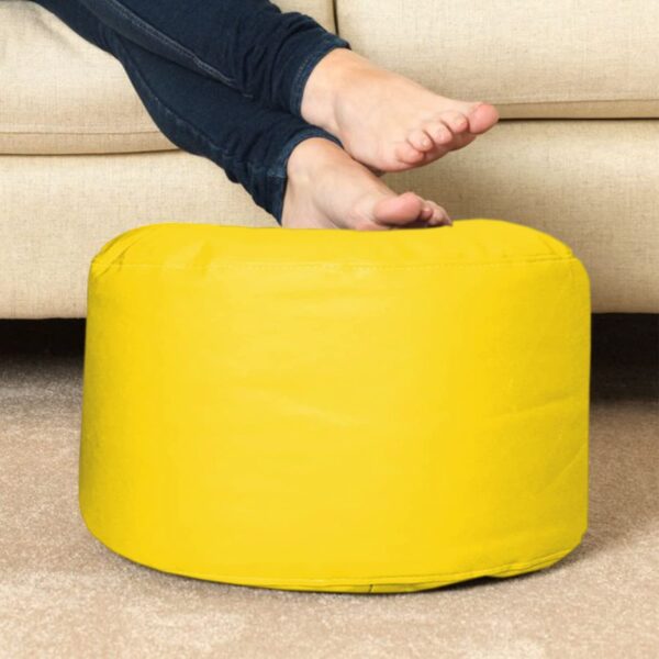 Coaster Shine 4XL Bean Bag Cover with Footrest & Cushion Without Beans Filling Pack of-3 Pcs(Yellow) - Image 4