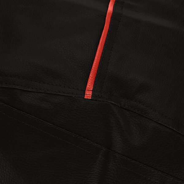 Coaster SHINE 3XL Teardrop Black With Red Piping Bean Bag Cover (Without Beans) - Image 4