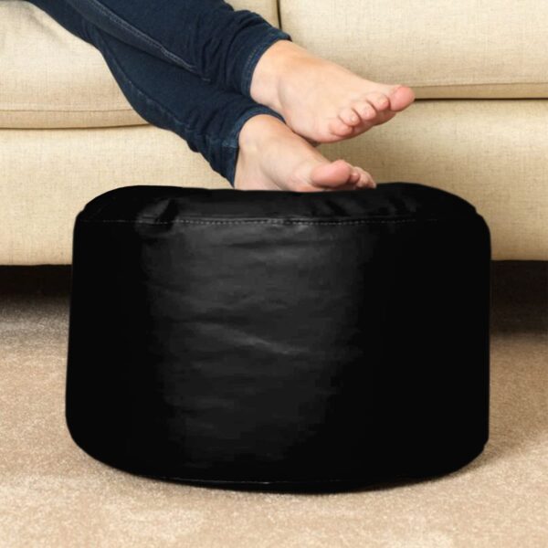 Coaster Shine 4XL Bean Bag Cover with Footrest & Cushion Without Beans Filling Pack of-3 Pcs(Black) - Image 5