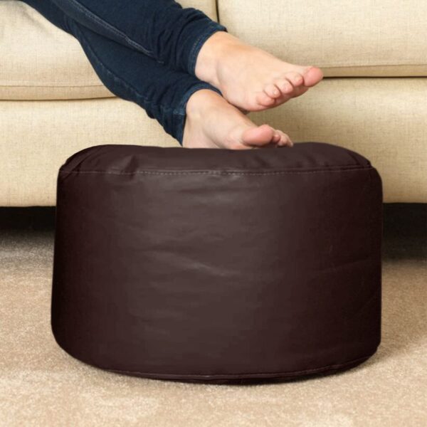 Coaster Shine 4XL Bean Bag Cover with Footrest & Cushion Without Beans Filling Pack of-3 Pcs(Brown) - Image 5