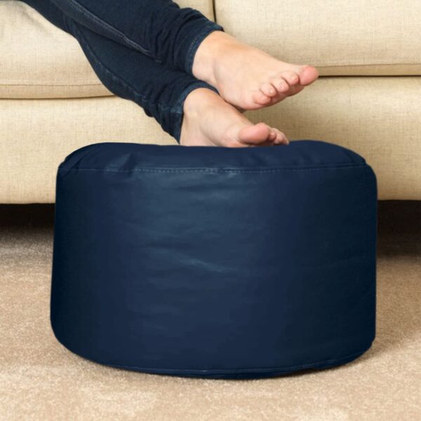 Coaster Shine 4XL Bean Bag Cover with Footrest & Cushion Without Beans Filling Pack of-3 Pcs(Navy) - Image 5