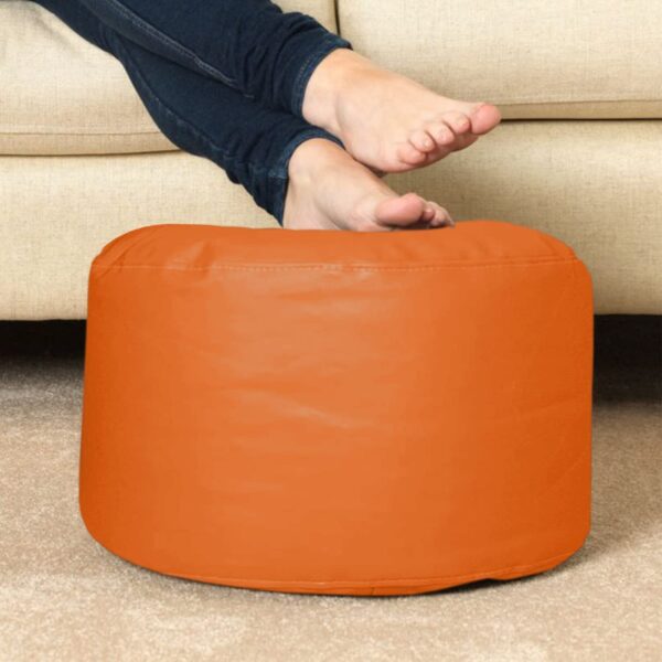 Coaster Shine 4XL Bean Bag Cover with Footrest & Cushion Without Beans Filling Pack of-3 Pcs(Orange) - Image 5