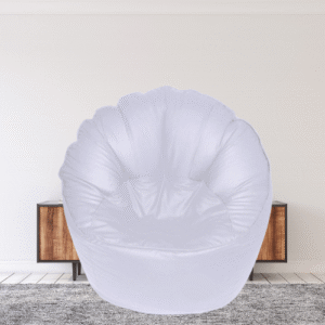 Coaster SHINE Jumbo Sofa Mudhha Bean Bag Cover Without Beans (White)