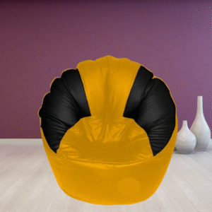 Coaster SHINE Jumbo Sofa Mudhha Bean Bag Cover Without Beans (Yellow & Black)