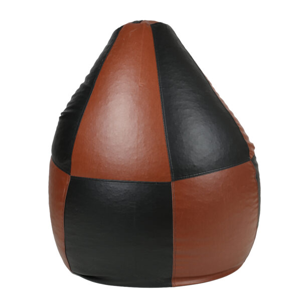 Coaster SHINE XL Black & Tan Tear Drop Bean Bag Cover (Without Beans) - Image 5
