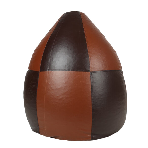 Coaster SHINE XXL Brown & Tan Tear Drop Bean Bag Cover (Without Beans) - Image 4