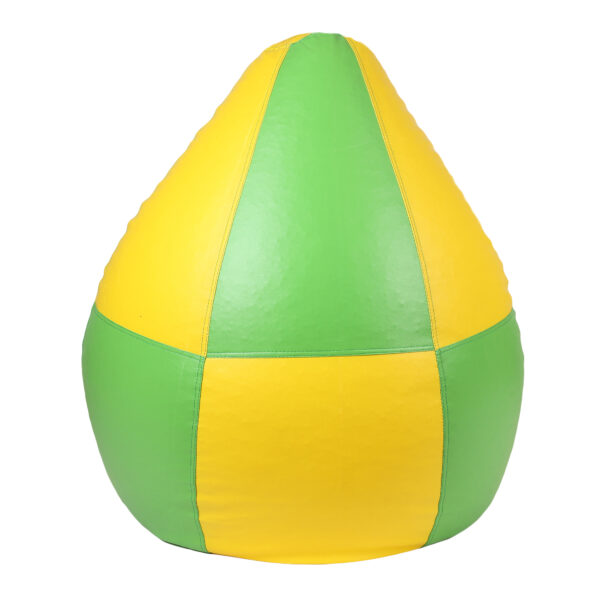 Coaster SHINE XL Yellow & Green Tear Drop Bean Bag Cover (Without Beans) - Image 5