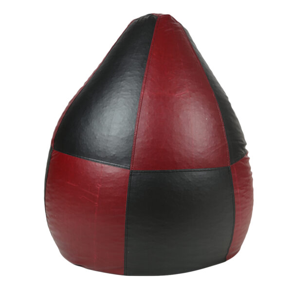 Coaster SHINE XXXL Black & Maroon Tear Drop Bean Bag Cover (Without Beans) - Image 5