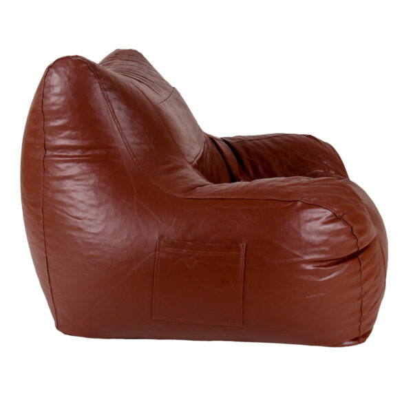 Coaster SHINE Jumbo Arm Chair Bean Bag Cover (Without Beans) (Tan) - Image 4
