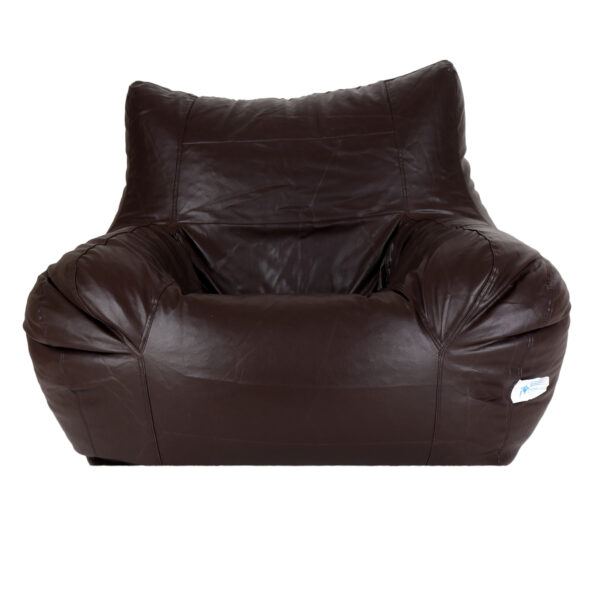 Coaster SHINE Jumbo Arm Chair Bean Bag Cover (Without Beans) (Brown) - Image 2