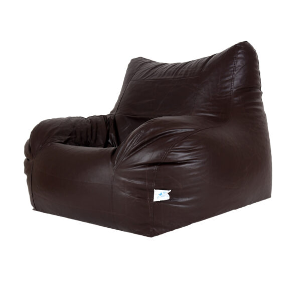 Coaster SHINE Jumbo Arm Chair Bean Bag Cover (Without Beans) (Brown) - Image 3