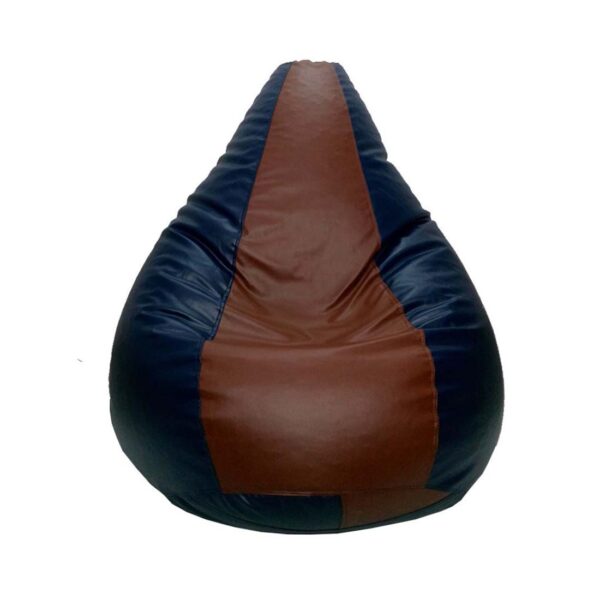 Coaster SHINE 2XL Tear Drop Bean Bag Cover (Without Beans) (Brown, Navy) - Image 4