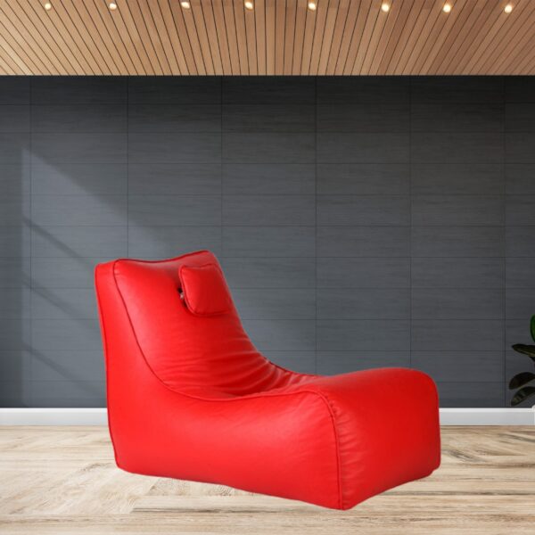 Coaster SHINE Jumbo Lounger Bean Bag Cover (Without Beans) (Red)