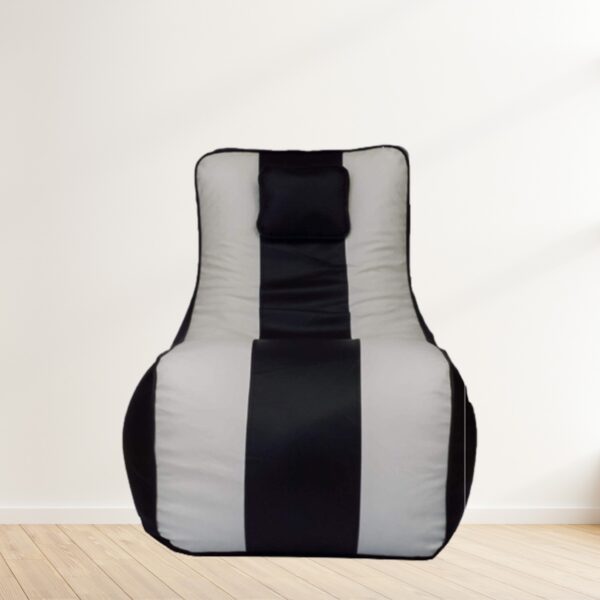 Coaster SHINE Jumbo Lounger Bean Bag Cover (Without Beans) (Black & White)