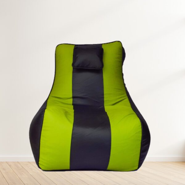Coaster SHINE Jumbo Lounger Bean Bag Cover (Without Beans) (Black & Green)