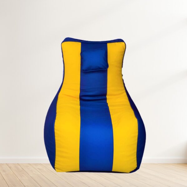 Coaster SHINE Jumbo Lounger Bean Bag Cover (Without Beans) (Blue & Yellow)