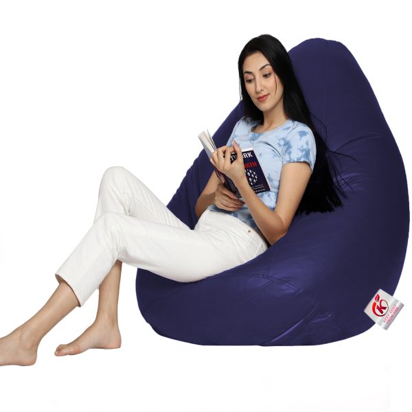 Coaster SHINE XL Tear Drop Bean Bag Cover (without Beans) (Navy Blue) - Image 3