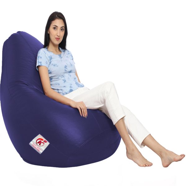 Coaster SHINE XL Tear Drop Bean Bag Cover (without Beans) (Navy Blue) - Image 2