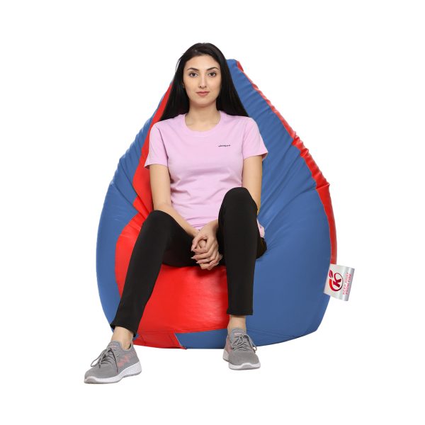 Coaster SHINE 2XL Tear Drop Bean Bag Cover (Without Beans) (Blue, Red)