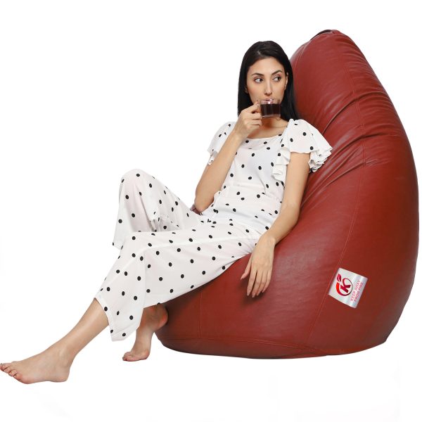 Coaster SHINE XL Tear Drop Bean Bag Cover (Without Beans) (Tan) - Image 3