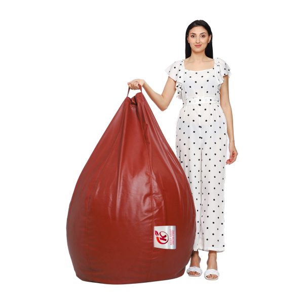 Coaster SHINE XL Tear Drop Bean Bag Cover (Without Beans) (Tan) - Image 4