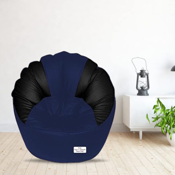 Coaster SHINE Jumbo Sofa Mudhha Bean Bag Cover Without Beans (Blue & Black)