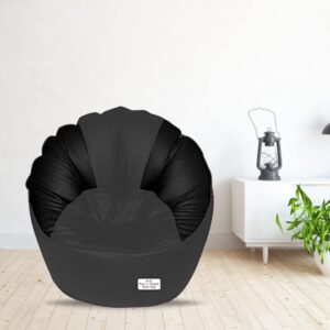 Coaster SHINE Jumbo Sofa Mudhha Bean Bag Cover Without Beans (Grey & Black)