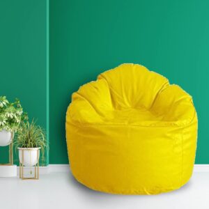 Coaster SHINE Jumbo Sofa Mudhha Bean Bag Cover Without Beans (Yellow)