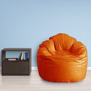 Coaster SHINE Jumbo Sofa Mudhha Bean Bag Cover Without Beans (Orange)