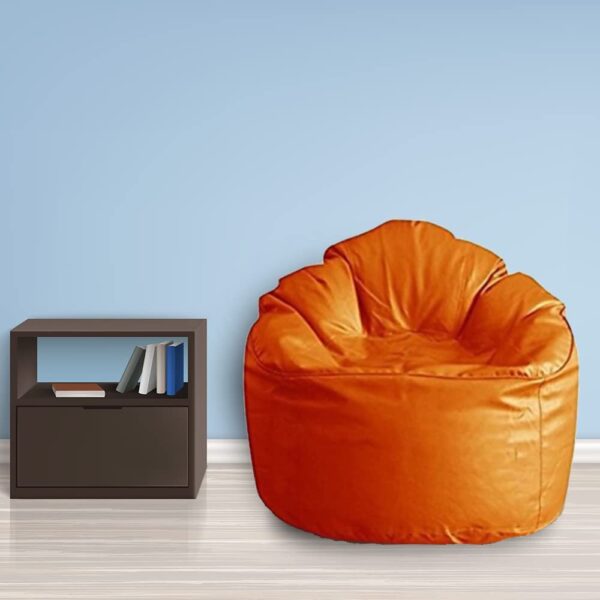 Coaster SHINE Jumbo Sofa Mudhha Bean Bag Cover Without Beans (Orange)