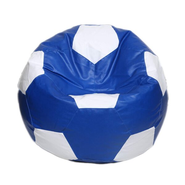 Coaster Shine 2XL Football Soccerati Bean Bag Cover Only (Body Fitter Bean Bag Cover Without Beans) (Blue ,White) - Image 2