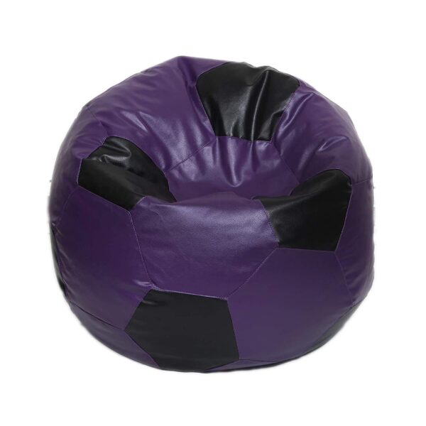 Coaster Shine 2XL Football Soccerati Bean Bag Cover Only (Body Fitter Bean Bag Cover Without Beans) (Purple ,Black) - Image 2